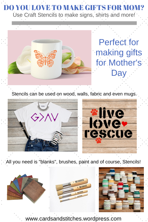 Easy Mother's Day Gifts using Craft Stencils