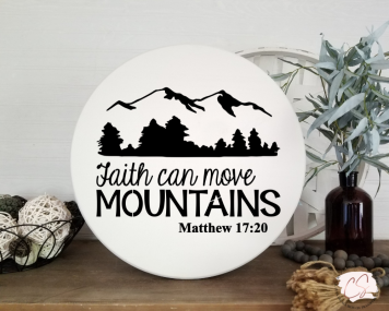 Faith Mountains Reusable Stencil 4