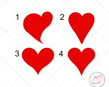 Valentine Hearts Reusable Stencils 1
